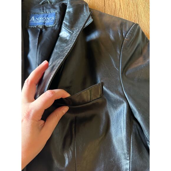 Ansons Herrenhaus Vintage Leather Jacket Size 11/12 - Picture 4 of 6